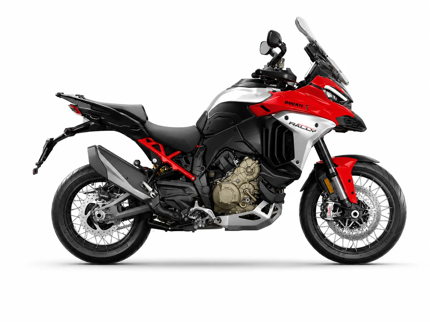Ducati Multistrada V4 Rally Travel & Adventure ( Red + Spoked Rims )