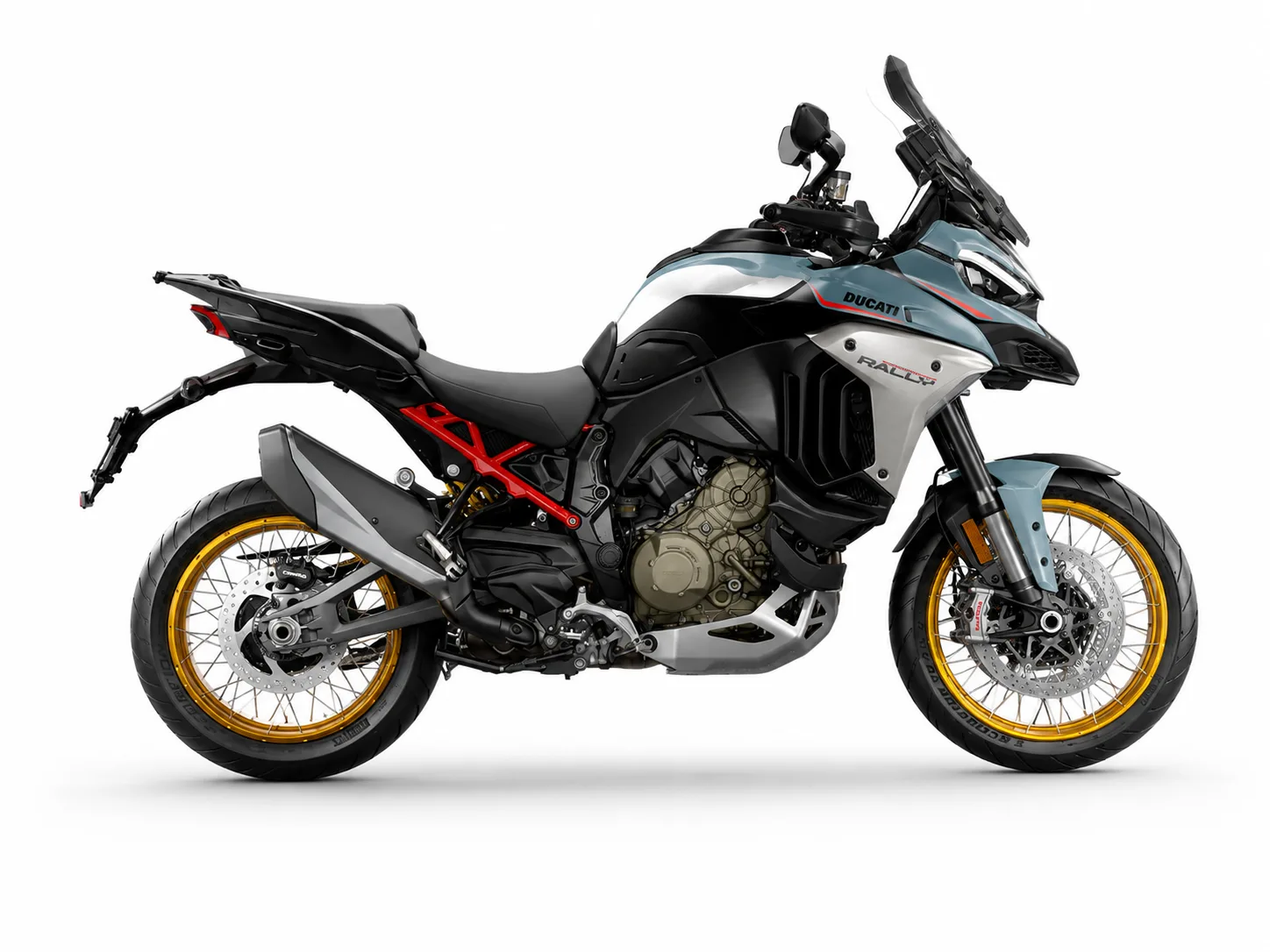 Ducati Multistrada V4 Rally Travel & Adventure ( Thrilling Black + Arctic White ) + Spoked Rims